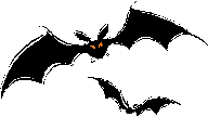 Decorative bat graphics for Halloween