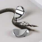 Colombo Formae F539 knob in satin metal finish